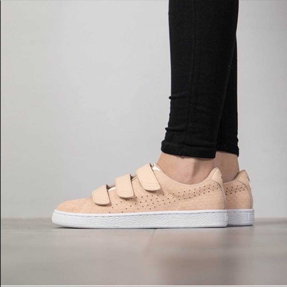 PUMA basket strap exoticskin sneaker